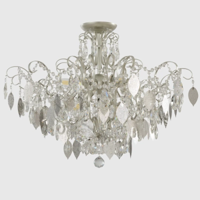 Светильник потолочный Crystal Lux ESMIRALDA PL9 SILVER 0524/109