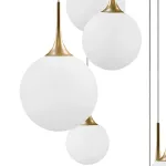 813092 Люстра GLOBO 9х40W E14 gold/white Lightstar