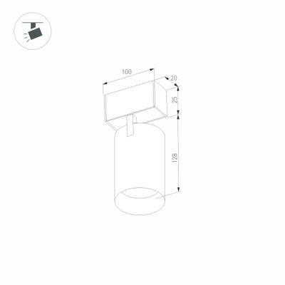 Светильник MAG-SPOT-25-R120-12W Warm3000 (BK, 30 deg, 24V) (Arlight, IP20 Металл, 3 года)