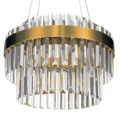 Citilux Sheldon CL339143 LED Люстра хрустальная с пультом Бронза