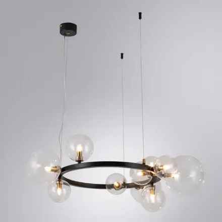 Подвесная люстра Arte Lamp VINCENT A7790SP-10BK, 10хG9