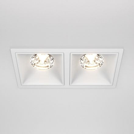 Встраиваемый светильник Alfa LED 3000K 2x15Вт 36° Dim Triac, DL043-02-15W3K-D-SQ-W. TM Maytoni