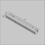 Трековый светильник Парете / Parete Exility 4000K 18Вт 120°, TR106-2-18W4K-B. TM Maytoni