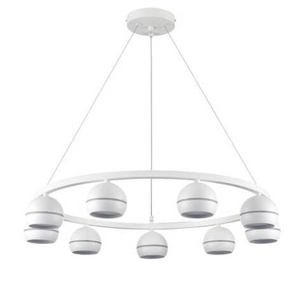 8254/9 COMFI LN26 246 белый металл Светильник подвесной LED GX53 8*7W 220V LUAZANA
