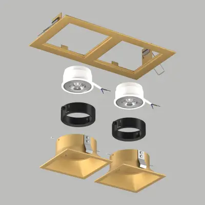 D5230303BMOD Светильник DOMINO QUADRO под LED модуль/лампу МR16 (214523+214503+214503+214007+214007)