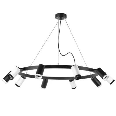 LR02037536576 Люстра RULLO 10х50W GU10 ЧЕРНЫЙ/БЕЛЫЙ (571020+214437-5+214436-5+203437-5+203436-5)