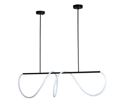 08041-150,19(4000K) Подвес диммируемый Далия черный L150 h100 Led 90W (4000K) с пультом ДУ