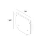 Заглушка для профиля EXPERT-ACCESSORIES A641005E