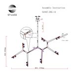 SL947.202.14 Люстра потолочная ST-Luce Золотистый/Белый G9 14*3W