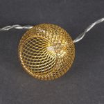 A-461 гирлянда светодиодная, прозрачный провод 2м, 10 LED с насадками