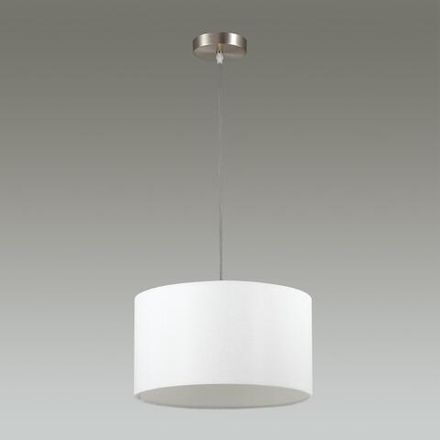 3745/2 MODERNI LN19 159 никель/белый, металл/текстиль Подвес E27 2*60W 220V NIKKI