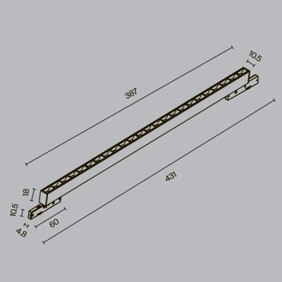 Трековый светильник Точки / Points Levity 2700К 20Вт 30°, TR193-1-20W2.7K-M-B. TM Maytoni