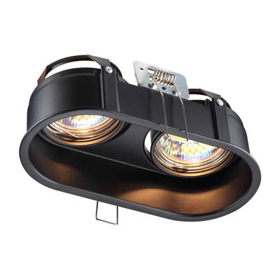 370841 SPOT NT22 320 черный Светильник встраиваемый IP20 GU10 2*50W 220V CLOUD