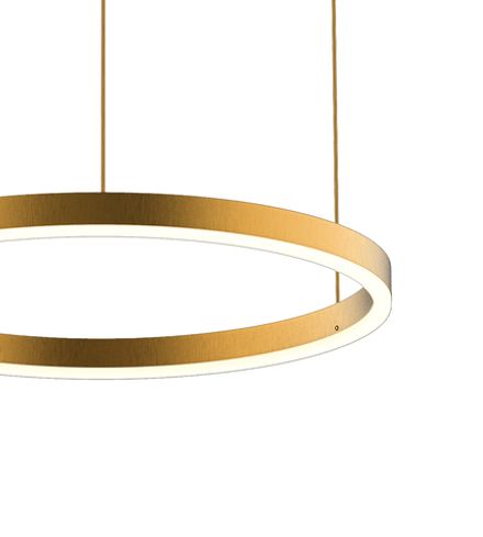 08212,33P(3000K) Подвес Тор матовое золото d40 h150 Led 24W (3000K) 2 типа крепления