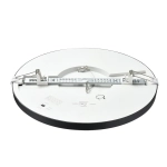 7788/24L MITRA LED SN 537 Светильник пластик/белый/черный LED 24Вт 3000/4000/6500К D300 IP44 CCT/датчик движения NEBULA BLACK