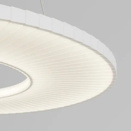 Подвесной светодиодный светильник с абажуром из ткани 101001 LED белый, LED