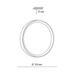 7603/CL PALE SN 122 Светильник пластик/белый/светл.коричневый под дер. LED 30Вт 4000К D330 IP43 WOODI