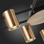 SL1207.402.08 Светильник потолочный ST-Luce Черный/Латунь GU10 8*7W