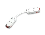 Коннектор питания гибкий для шинопровода Magnetic 220V GL1109 WH белый 250*28.5*18