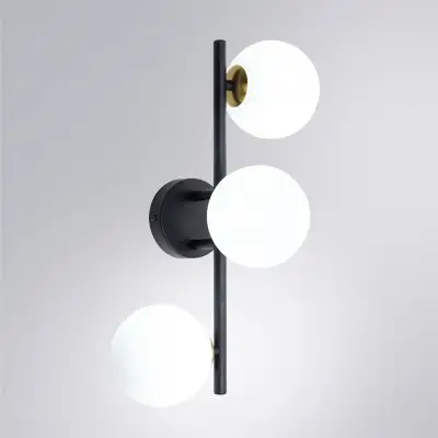 Настенно-потолочный светильник Arte Lamp GEMINI A2243PL-3BK, 3хG9