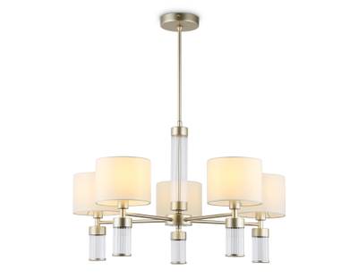 Светильник подвесной LH71301/5 CGD/WH золото/белый E14/5 max 40W D680*740