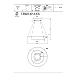 ST603.543.56 Светильник подвесной ST-Luce Белый/Белый LED 1*56W 4000K