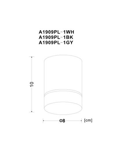 Точечный накладной светильник Arte Lamp ELLE A1909PL-1BK, LED