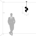 815053 Люстра CROCO 5х40W E14 ЛАТУНЬ Lightstar