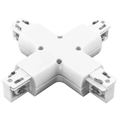 504146 Соединитель трековый трехфазный BARRA X-образный БЕЛЫЙ Lightstar