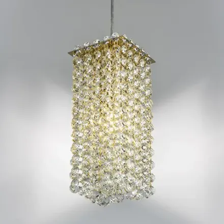 795422 Подвес CRISTALLO 1х40W G9 ЗОЛОТО Lightstar