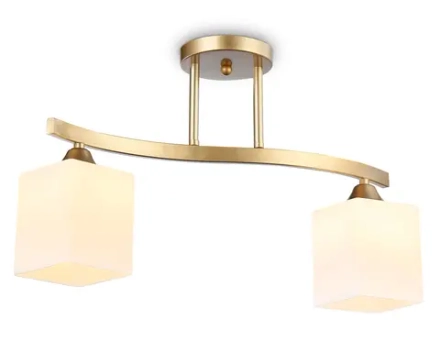 Светильник подвесной TR303119/2 CGD/FR золото/белый матовый E27/2 max 40W 500*120*300