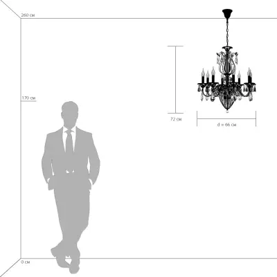 790112 Люстра SCHON 11х60W E14 Gold Lightstar