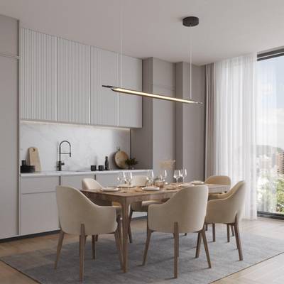 359544 LEDO NT25 328 черный Светильник подвесной диммируемый со сменой цв.температуры (сенсор) IP20 LED 32W 2700/4000/6000K 100-240V ALA