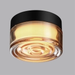 7158/6CL HIGHTECH ODL26 493 светильник черный/янтарный/стекло/поликарбонат IP65 LED 6W 410Лм 2200/2700/3000K 120° 220-240V RONDA