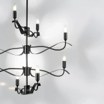 733287 Люстра RAGNO 8х40W E14 ЧЕРНЫЙ МАТОВЫЙ Lightstar