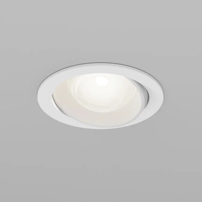 Встраиваемый светильник Линза / Lens 12 Вт 4000 К 70° IP44, DL105-12W4K-W. TM Maytoni