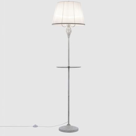 Citilux Вена CL402920T Торшер патина со столиком и белым абажуром