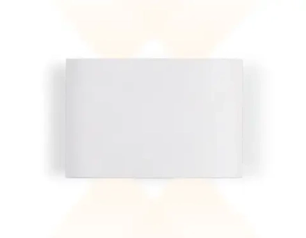 Настенный светодиодный светильник FW142 WH/S белый/песок LED 3000K 4W 120*80*40