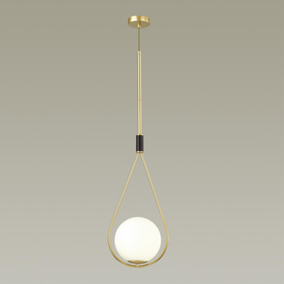 4810/1A PENDANT ODL21 415 золтой/черный/белый Подвес E14 1*40W FLARI