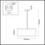 3745/3 MODERNI LN19 159 никель/белый, металл/текстиль Подвес E27 3*60W 220V NIKKI