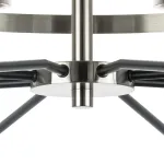 723085 Люстра FLUME 8х40W E14 ЧЕРНЫЙ МАТОВЫЙ/НИКЕЛЬ Lightstar