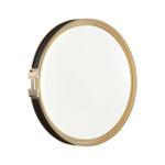 7667/DL COLOR SN 132 Светильник пластик/белый/черный/золотой LED 48Вт 4000К D405 IP43 FAVEMO BLACK