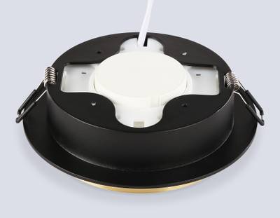 Светильник встраиваемый TU5020 BK/GD черный/золото IP20 GX70 D150*45