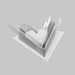 Угол-соединитель 45° Exility встраиваемый под ГКЛ 12,5мм, белый, TRA034CLS-42.12W. TM Maytoni