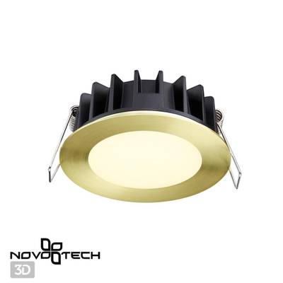 358950 SPOT NT22 270 бронза светлая Встраиваемый светодиодный светильник с переключателем цветовой температуры IP20 LED 3000К\4000К\6000К 10W 220V LAN