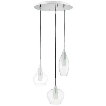803051 Подвес PENTOLA 3х25W G9 ХРОМ/ПРОЗРАЧНЫЙ Lightstar