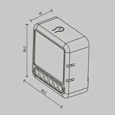 Wi-Fi выключатель двухканальный 300Вт, MS008. TM Maytoni