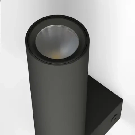 Настенный светодиодный светильник 40020/1 LED черный/латунь