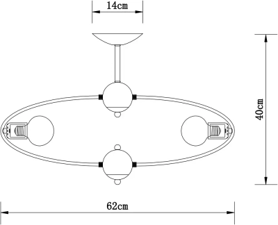 Потолочная люстра Arte Lamp GLASGOW A1963PL-6BK, 6хE27
