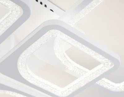 Светильник потолочный светодиодный с пультом FA4423/4+4 WH белый 150W 3000K+6400K/4200K/6400K+3000K 580*580*120 (ПДУ ИК)